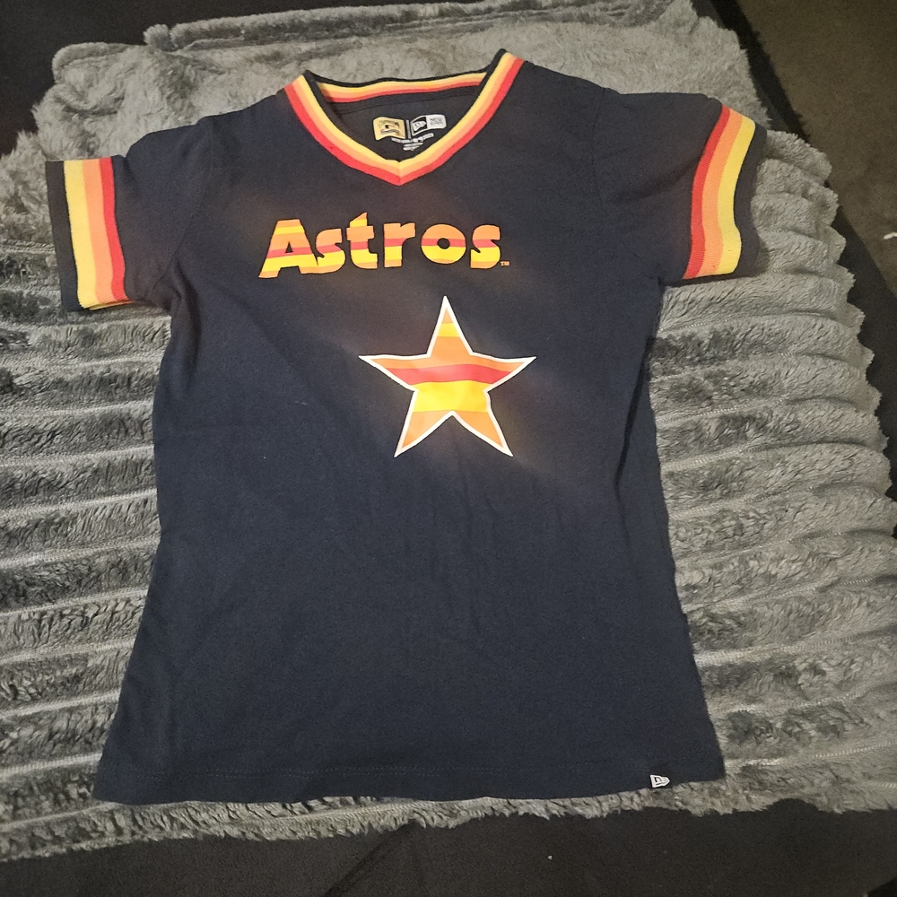 Gently used little girls vintage design Astros T-shiNew Era Kids Navy Astros Tee